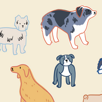 Doggo Parade art print