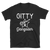 "Gitty Gangster" Short-Sleeve Unisex T-Shirt (White on Dark)