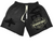 Vertabrae Black Double Emblem Shorts