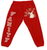 Saint Vanity Logo Sweatpants Red
