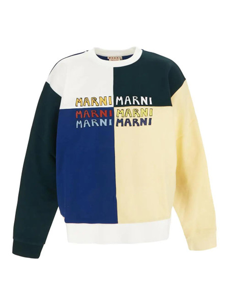 Marni Puzzle Logo Brushed Sweatshirt Multi