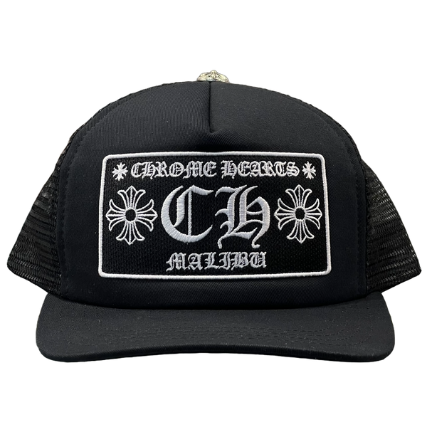 Chrome Hearts CH Malibu Store Exclusive Trucker Hat Black