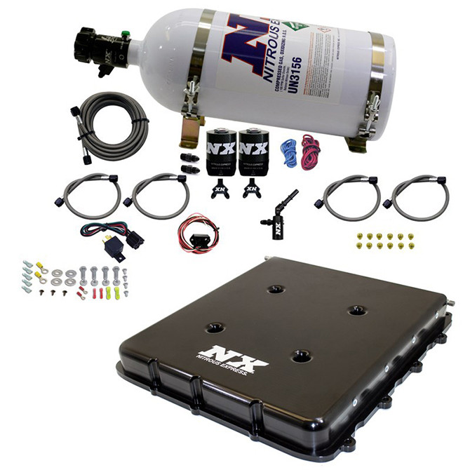 Nitrous System with Billet LT4 Supercharger Lid - Nitrous Express