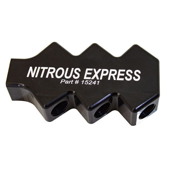 6 Port Distribution Block, -8 ORB Inlet, -6 Flair Outlets