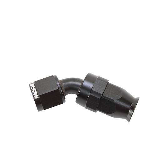 8AN 45 Degree PTFE Hose End (Black)