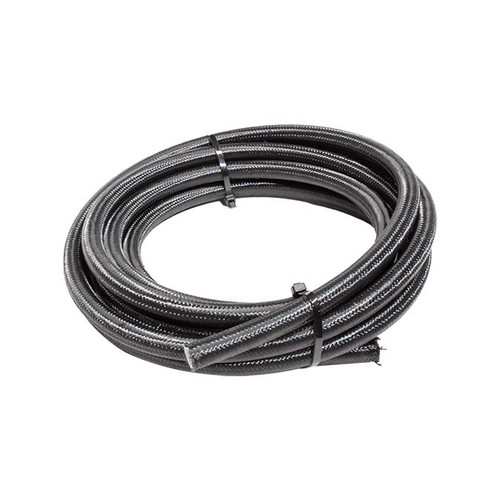 12AN Black Nylon Braided Stainless PTFE Hose - 15Ft