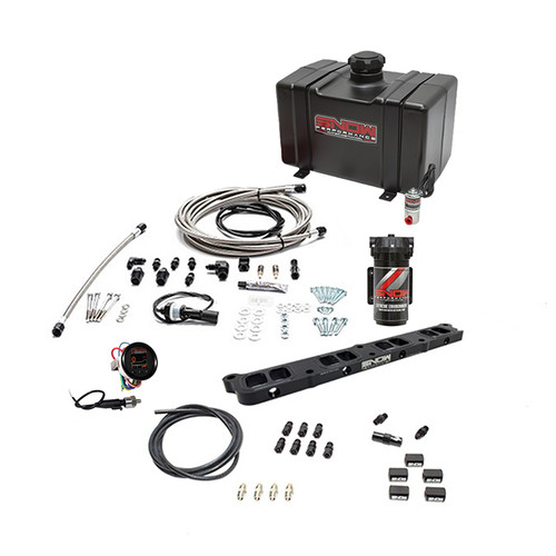 Stage 2.5 Boost Cooler 2.0/2.3 Ford Eco Boost Direct Port Water-Methanol Injection Kit (Stainless Steel Braided Line, 4AN Fittings)