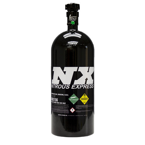 10Lb Bottle, Lightning 500 Valve, 4AN Nipple (6.89 Dia. X 20.19
