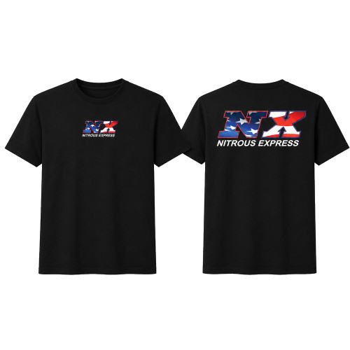 NX Black w/ White Logo T-Shirt - Nitrous Express and Snow Performance