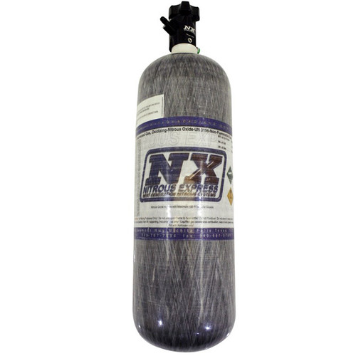12Lb Composite Bottle, Lightning 500 Valve, 6AN Nipple (6.79 Dia. X 23.25 Tall)