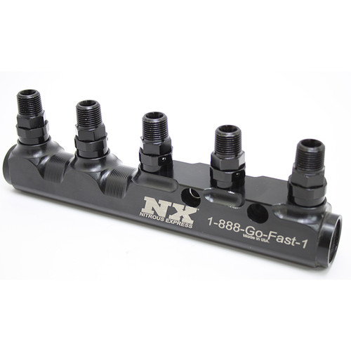 5 Port Fuel Log W/ Swivel 3/8NPT X -8 O-ring Outlet Fittings. -12 O-Ring Inlets And -8 O-Ring Outlets