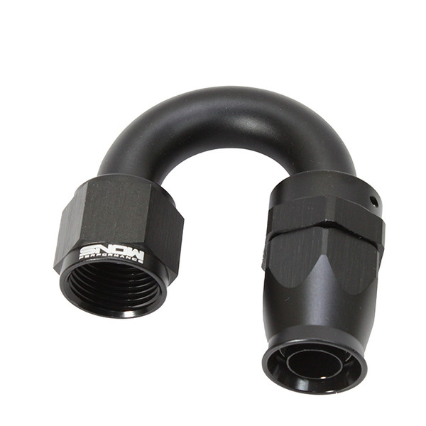 10AN 180 Degree PTFE Hose End (Black)