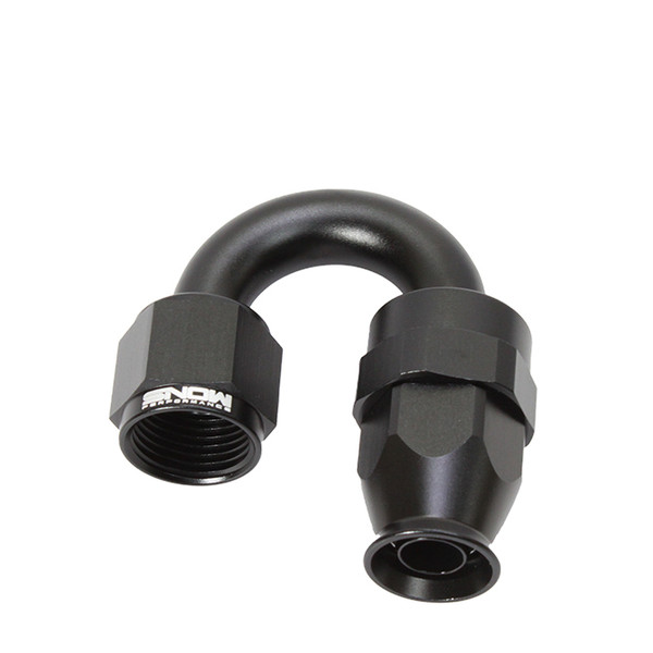 8AN 180 Degree PTFE Hose End (Black)