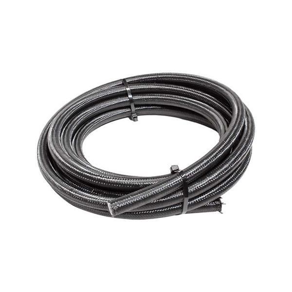 12AN Black Nylon Braided Stainless PTFE Hose - 15Ft