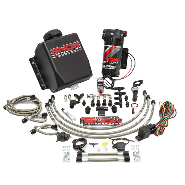 Stage 1, Water-Methanol Injection, Quad Nozzle Kit (Stainless Steel Braided Line)