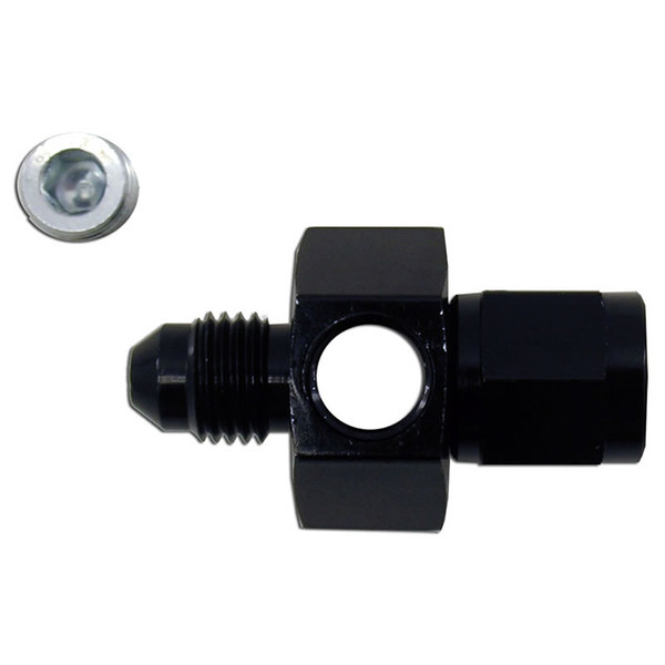 6AN Swivel Manifold W/ 2 Gauge Ports