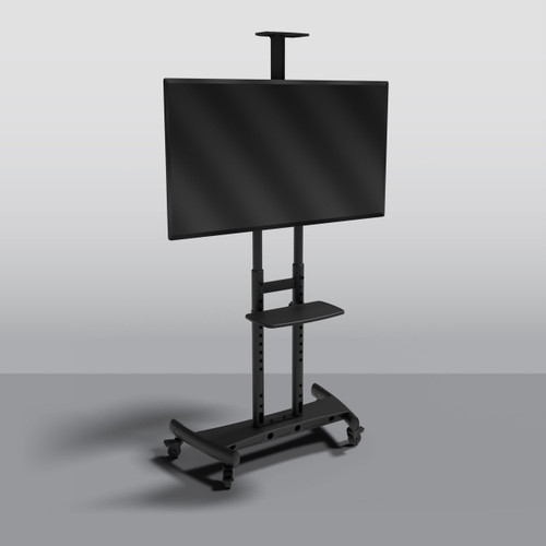 large trade show rolling monitor stand