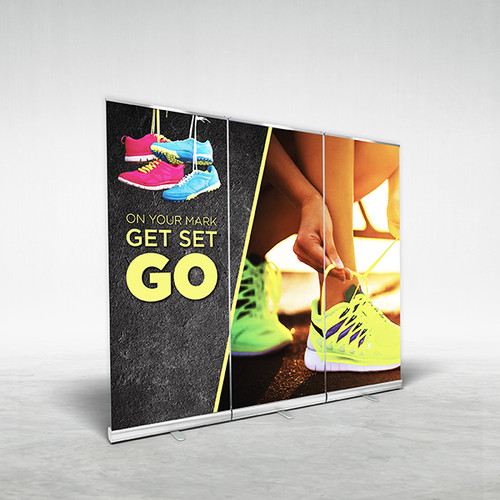 10ft Reveal Banner Stand Backwall Front