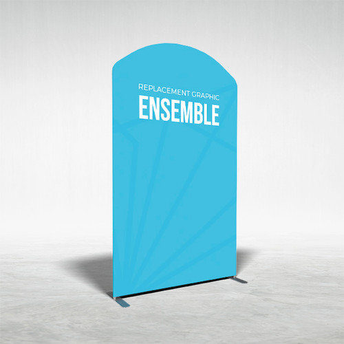 59" x 101" Arch-Top Ensemble Display - Replacement Trade Show Tension Fabric Graphic