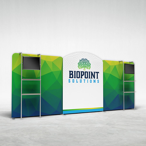 20ft Ensemble Tension Fabric Trade Show Display Kit E20A - Main