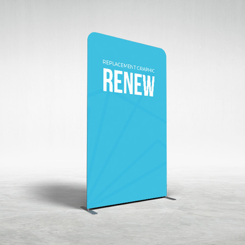 59" x 101" Renew XL Fabric Banner Stand - Replacement Graphic