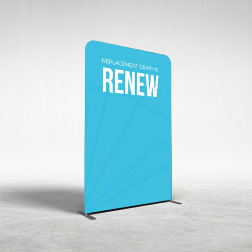 59" x 91" Renew XL Fabric Banner Stand - Replacement Graphic