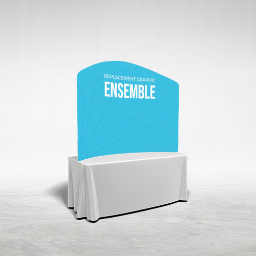 6' Helium by Ensemble Arch Table Top Tension Fabric Display Replacement Graphic