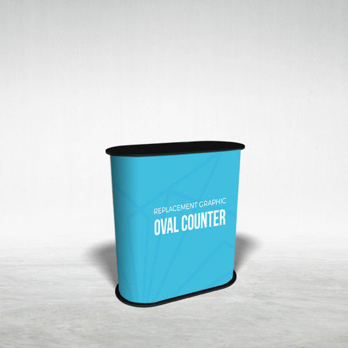 Oval Podium Counter - Replacement Graphic