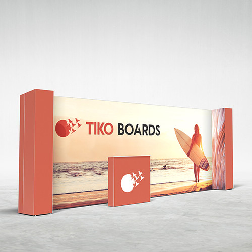 NEW - 20ft Graffiti Backlit Trade Show Display Kit GB20H - Main