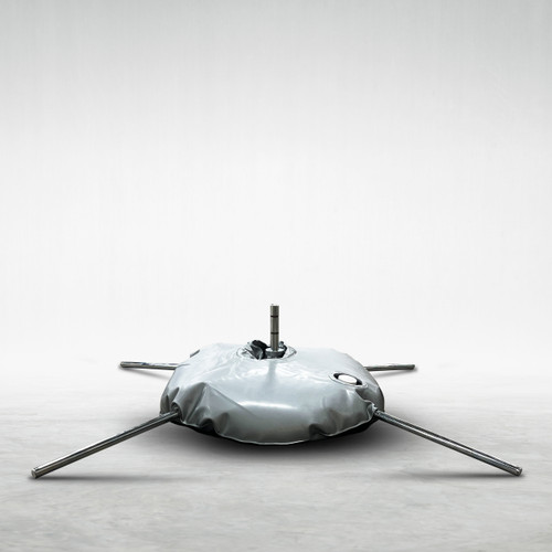 Scissor base with water bag for 8', 11', and 14' flags