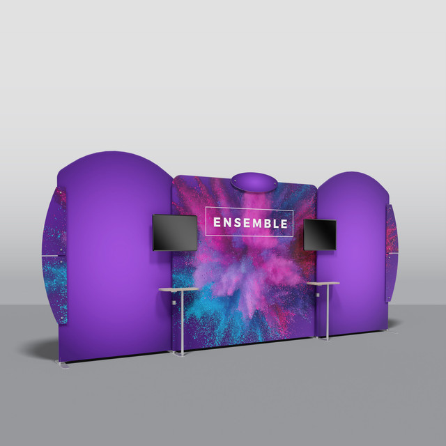 20' Ensemble Tension Fabric Trade Show Display Kit E20C