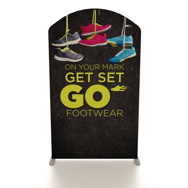 Renew XL 59" x 101" Arch-Top Banner Stand  Front