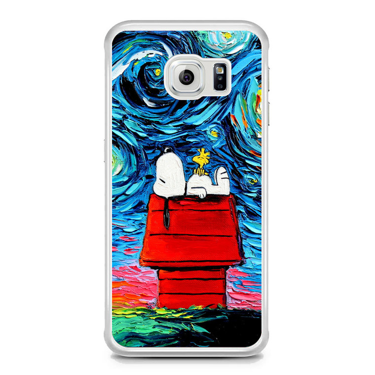 Snoopy Starry Night Van Gogh Samsung Galaxy S6 Edge Case