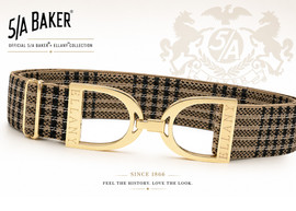 5/A® Baker x Ellany™ Elastic Belt 1.5" with Gold Stirrup