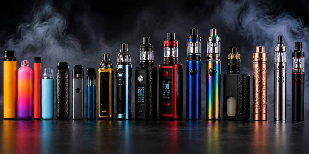 Types Of Vapes: Differences, Vaping Styles, Nicotine Selections & Disposability