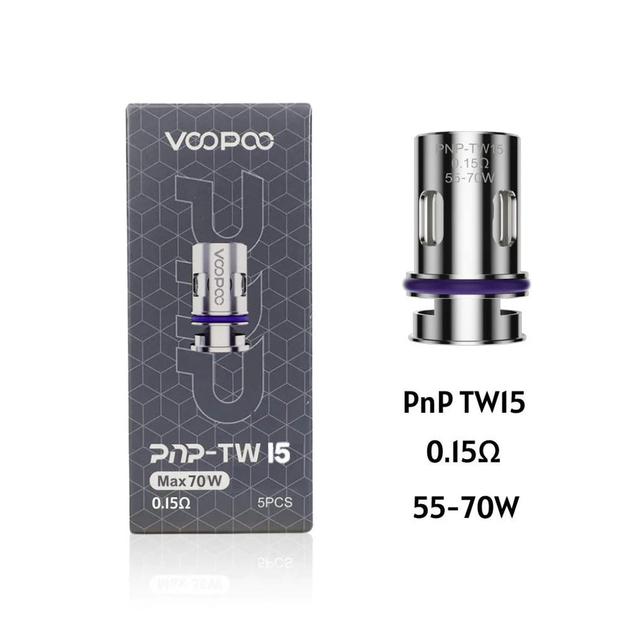 voopoo drag e60 coils PnP Replacement 5-Pack North Vision 0% Zero F: Pipe Tobacco Colour:Digital Blue