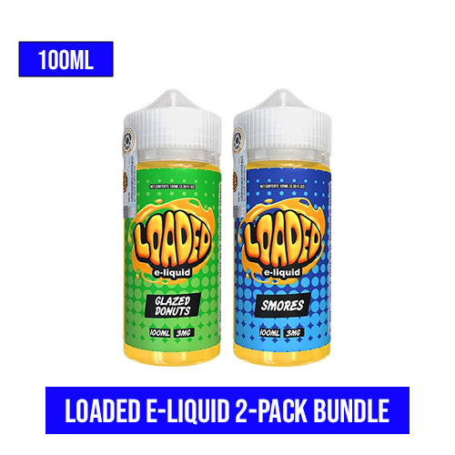 Loaded Eliquid Vape Juice Bundle Pack of 2 Original Flavors (200ml)