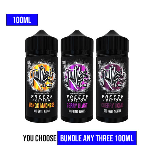 Ruthless Vapor Freeze Edition 120ml Pick 3 Bundle