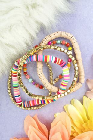 San Juan Multicolor Beaded Bracelet Set