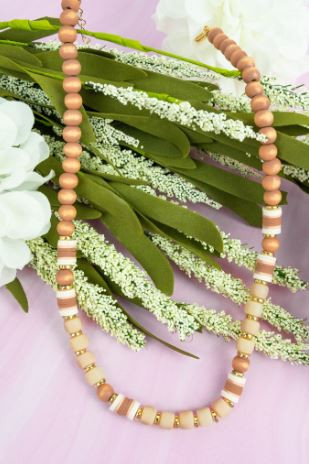 Pacific Meadows Natural Beaded Necklace