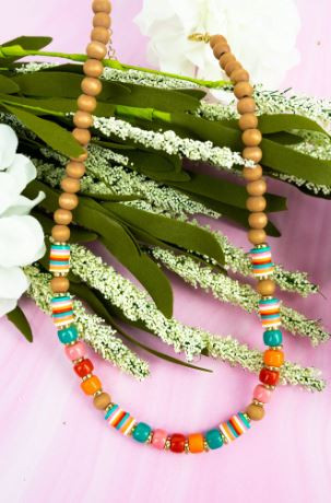 Pacific Meadows Multicolor Beaded Necklace