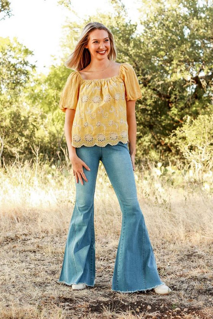 Jolene Light Wash Flare Jeans