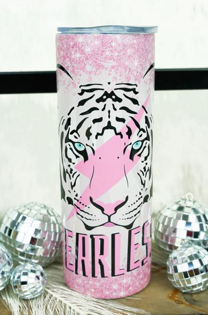 Fearless Tiger 20 oz Skinny Tumbler
