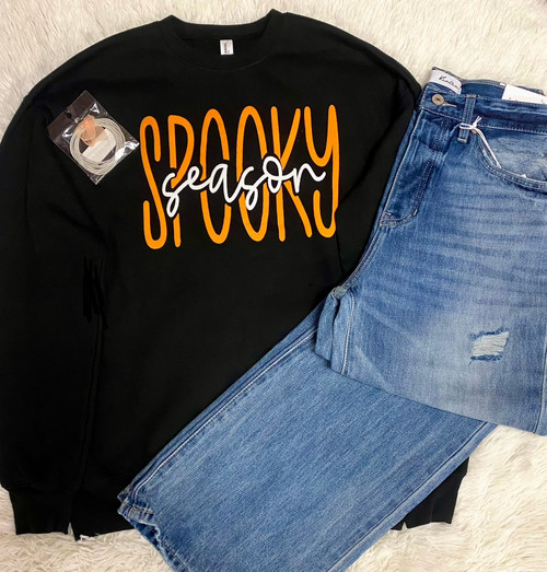 Spooky Season Black Sweatshirt
