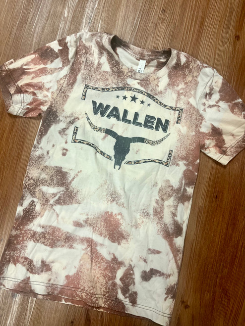 Wallen Bull Skull Cowhide Bleached Tee