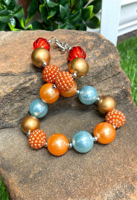 All the Fall Colors Chunky Necklace