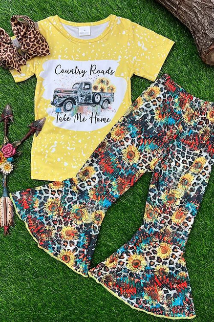 Country Roads Take Me Home Bell Bottoms Set
