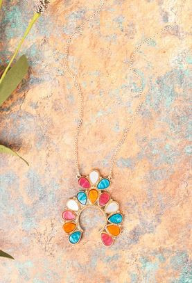 Multicolor Angel Fire Necklace