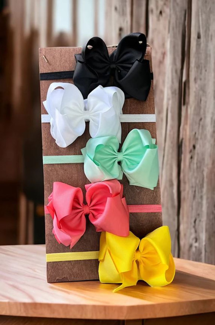 6" Double Layer Headband Bow
