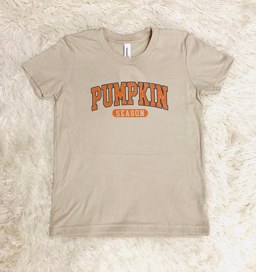 Pumpkin Season Heather Dust Youth Tee